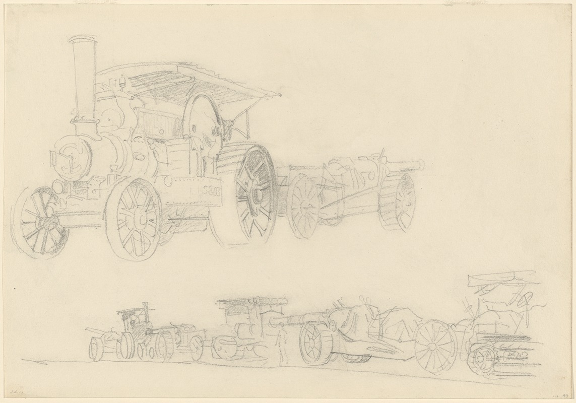 Gun Carriages, France — John Singer Sargent