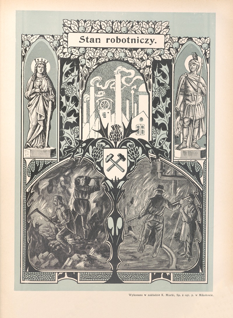 Stan robotniczy by Otto Bitschnau, 1912 — digital art print download