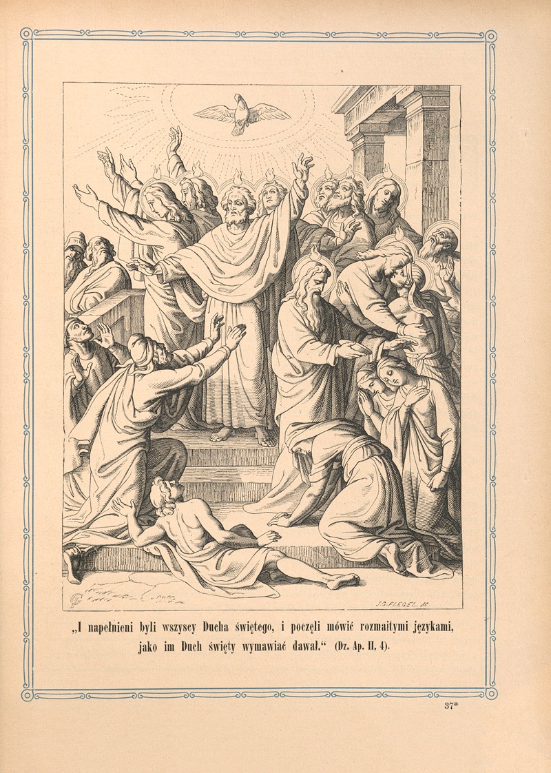 I napełnieni byli wszyscy Ducha świętego, i poczęli mówić rozmaitymi językami.. by Otto Bitschnau, 1912…