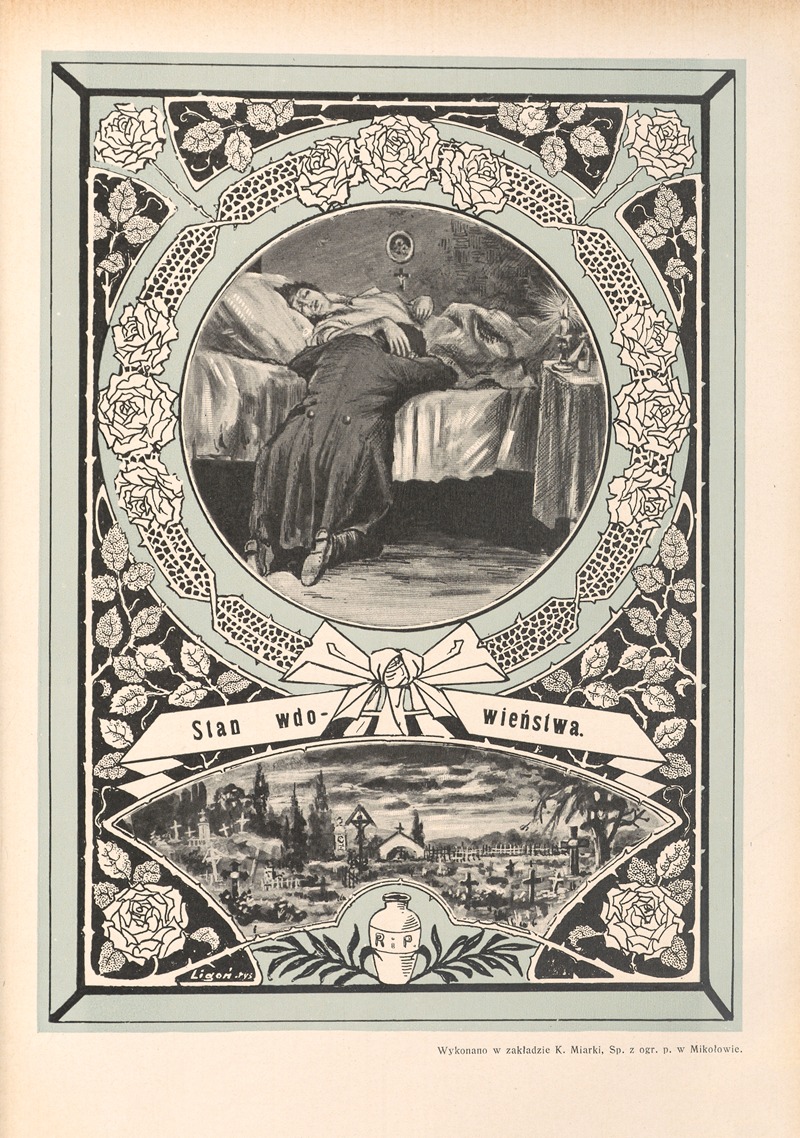 Stan wdowieństwa by Otto Bitschnau, 1912 — digital art print download