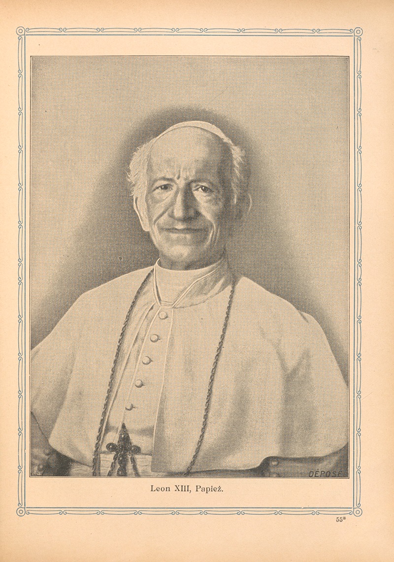 Leon XIII, Papież by Otto Bitschnau, 1912 — digital art print download