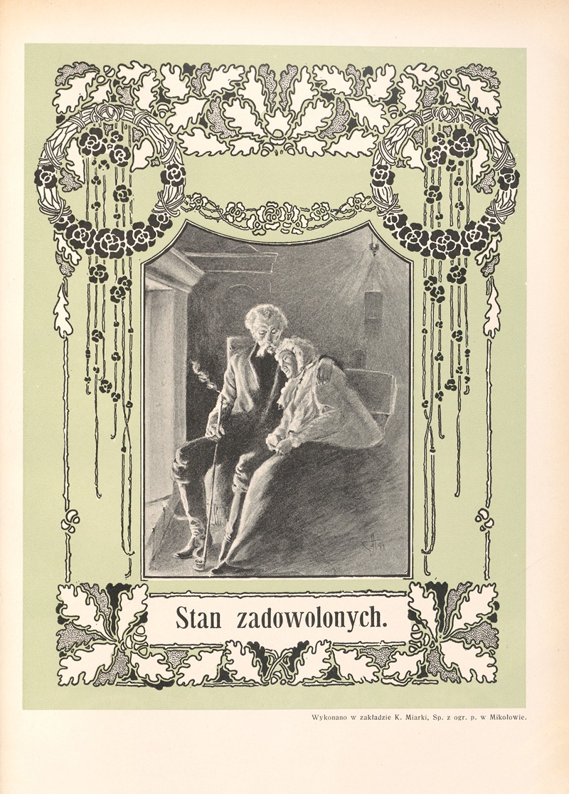Stan zadowolonyc by Otto Bitschnau, 1912 — digital art print download