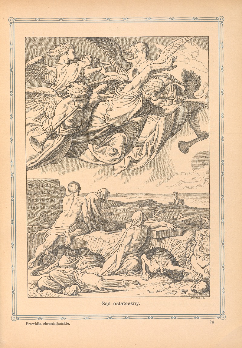 Sąd ostateczny by Otto Bitschnau, 1912 — digital art print download