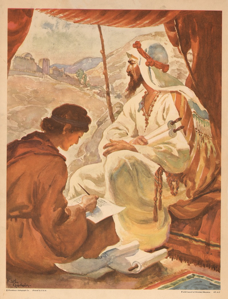 Jeremiah and Baruch by Providence Lith. Co, 1931 — digital art print download