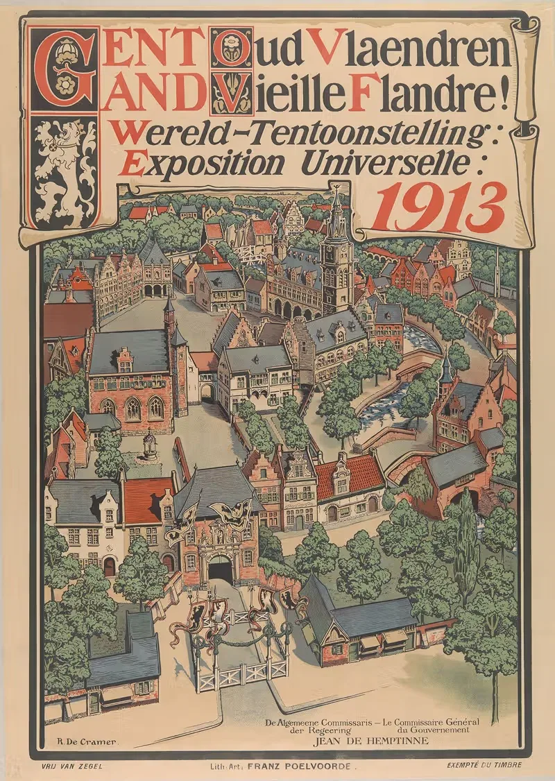 Gent Oud Vlaendren! Wereldtentoonstelling — René De Cramer