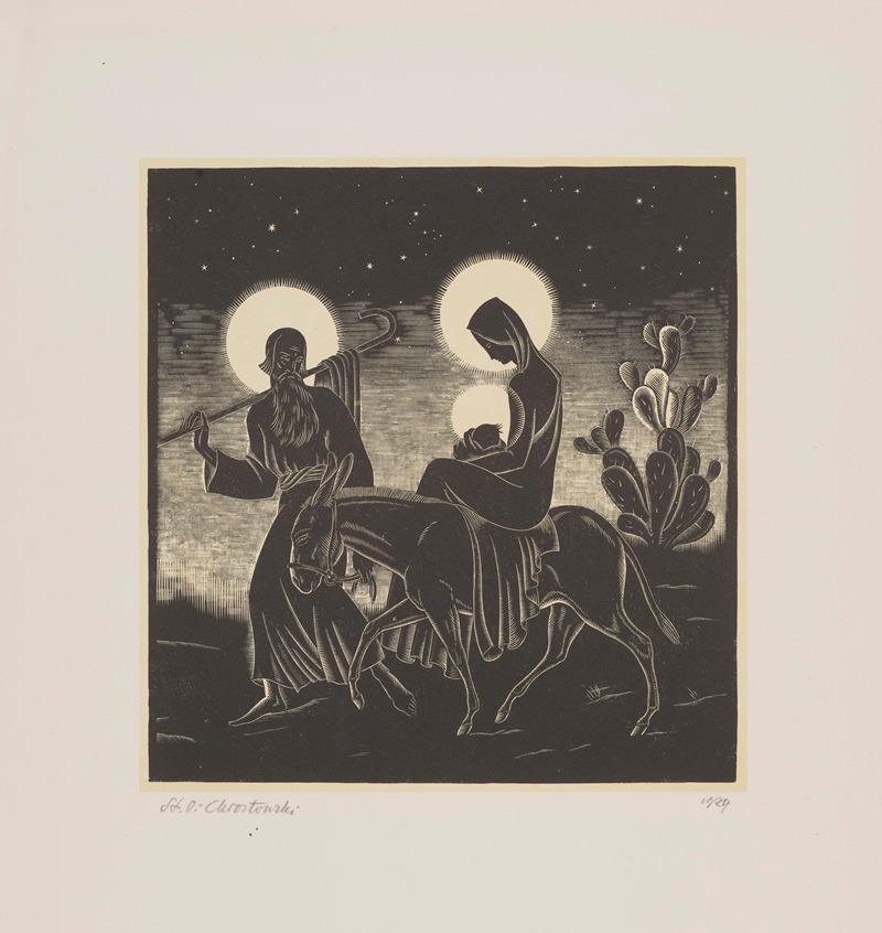 Ucieczka do Egiptu II by Станислав Остоja-Хростовский, 1929 — digital art print download