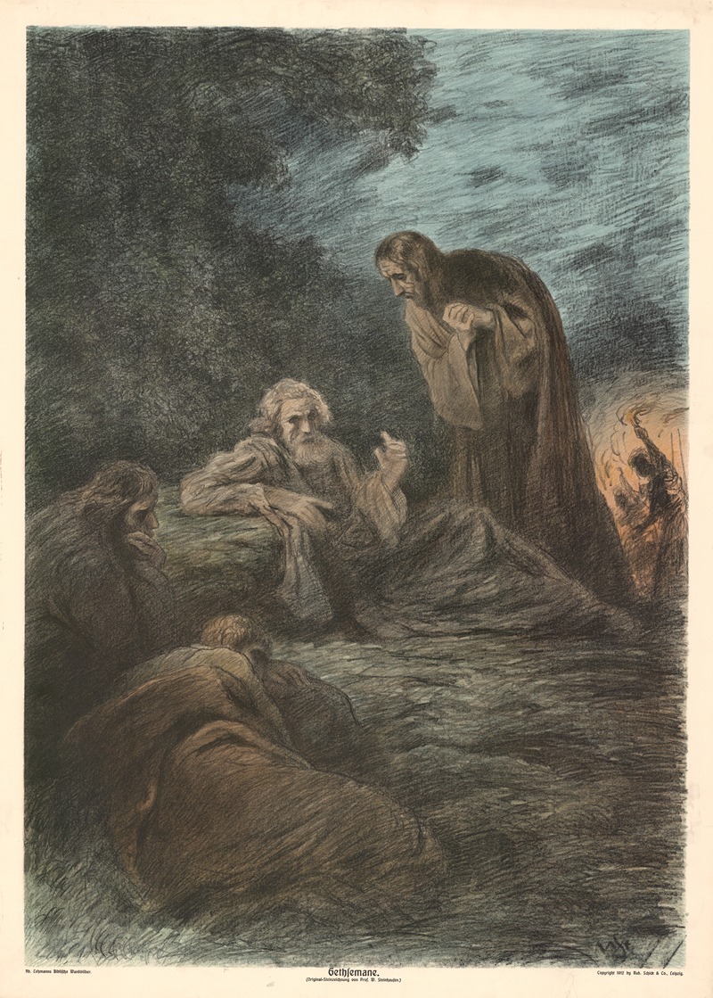Gethsemane by Вильгельм Штайнхаузен, 1910 — digital art print download