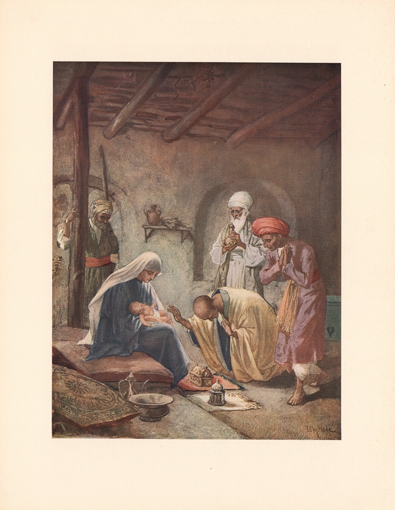 The Adoration by the Magi by William Hole — digital art print download