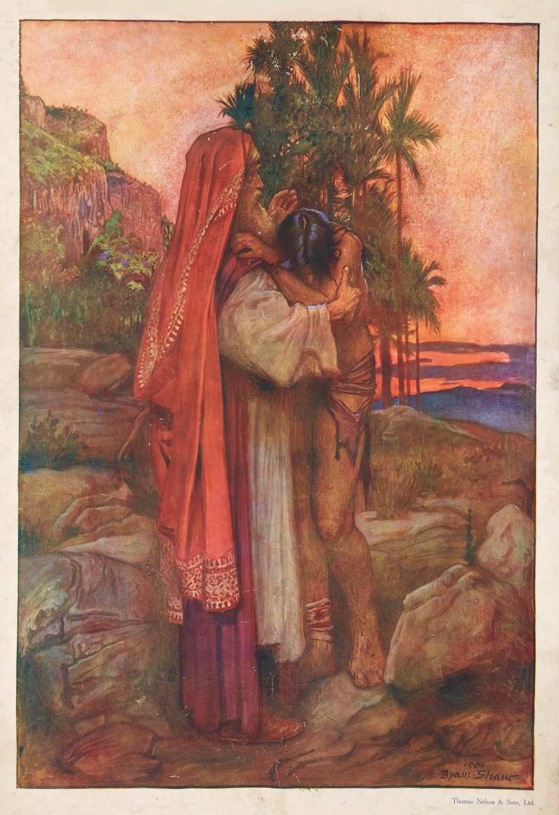 The prodigal son by Byam Shaw, 1906 — digital art print download
