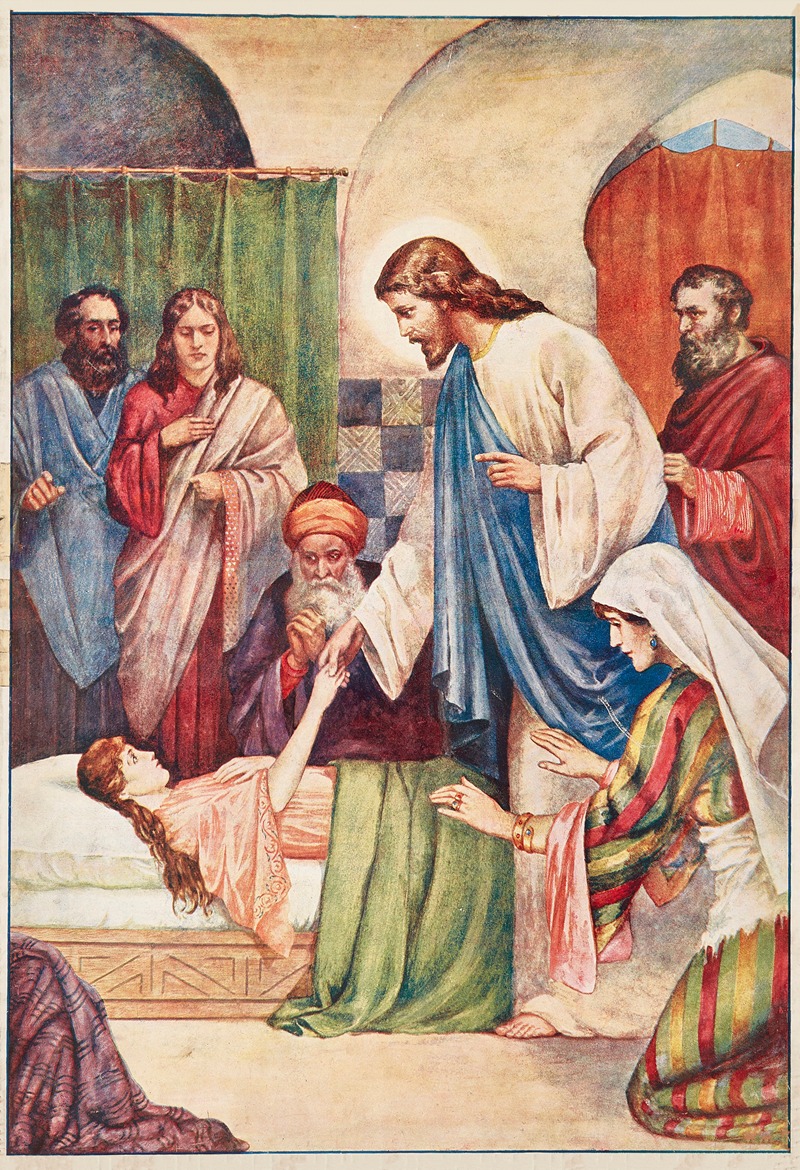 Jairus Daughter by Robert Payton Reid, 1910 — digital art print download