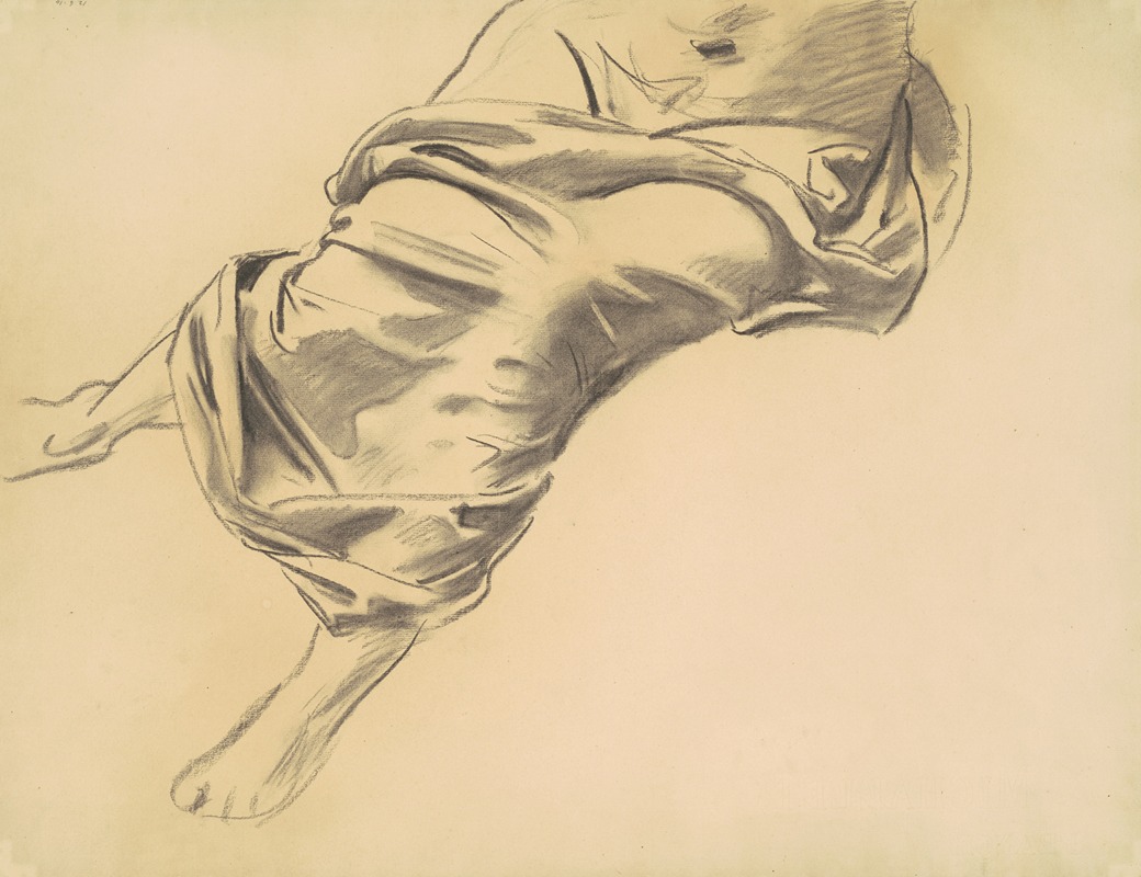 Study of a Draped Figure by Джон Сингер Сарджент, 1920-1925 — digital art print download