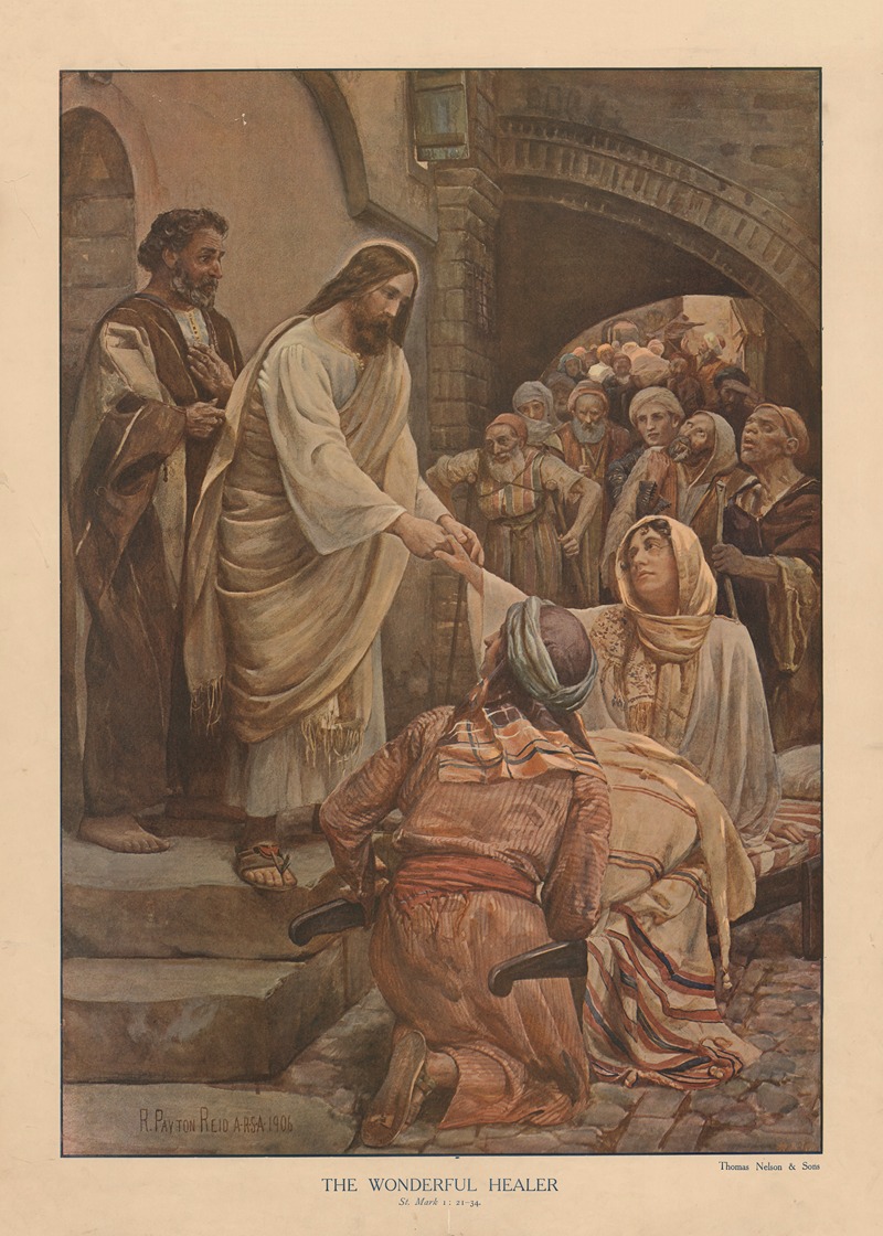 The wonderful Healer by Robert Payton Reid, 1904 — digital art print download