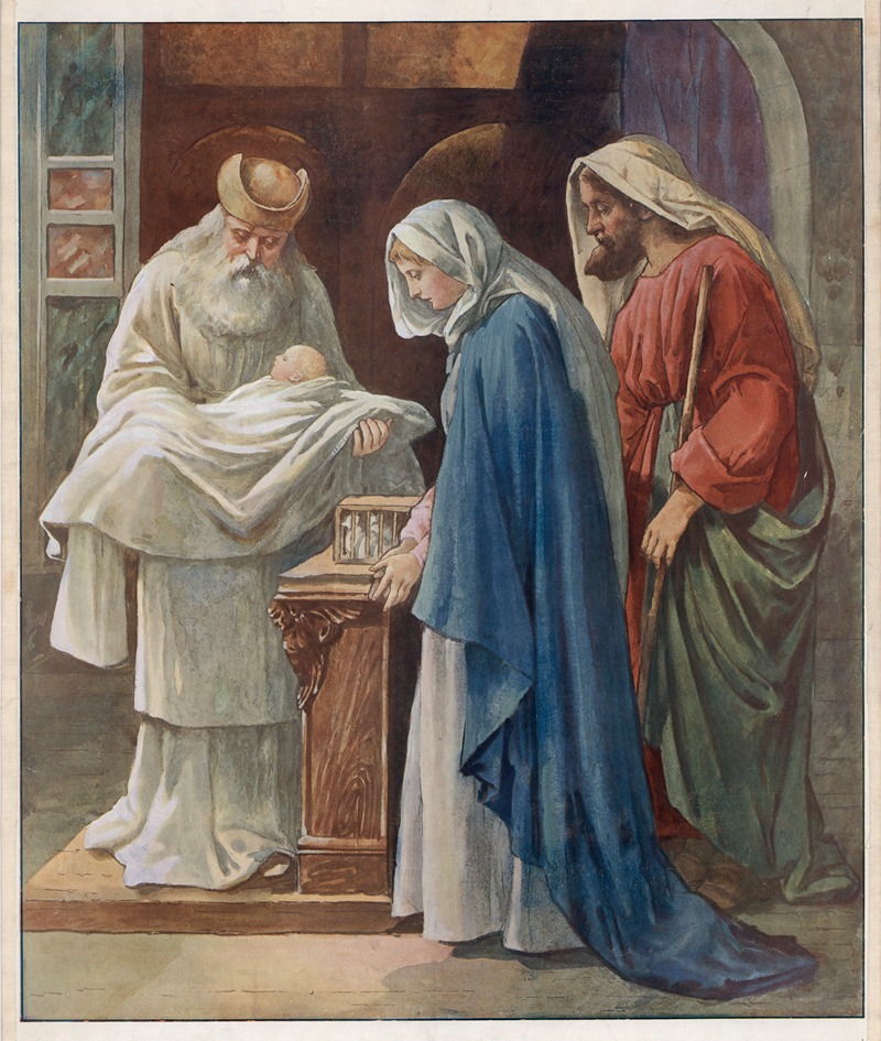 The babe in the temple by Томас Нельсон и Сыновья, 1904 — digital art print download