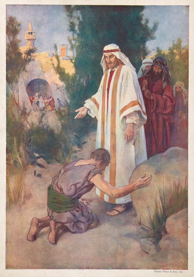The ten lepers by Томас Нельсон и Сыновья, 1906 — digital art print download