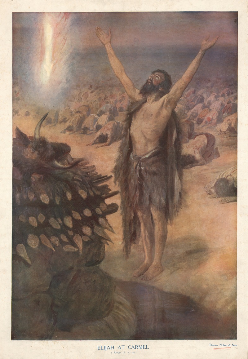 Elijah at Carmel by Thomas Nelson & Sons, 1904 — digital art print download