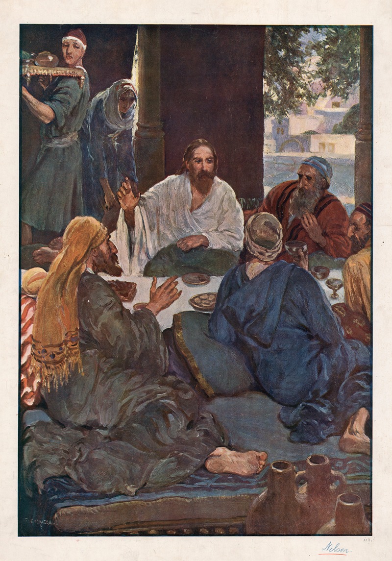 Jesus in the Pharisee's House — Thomas Nelson & Sons