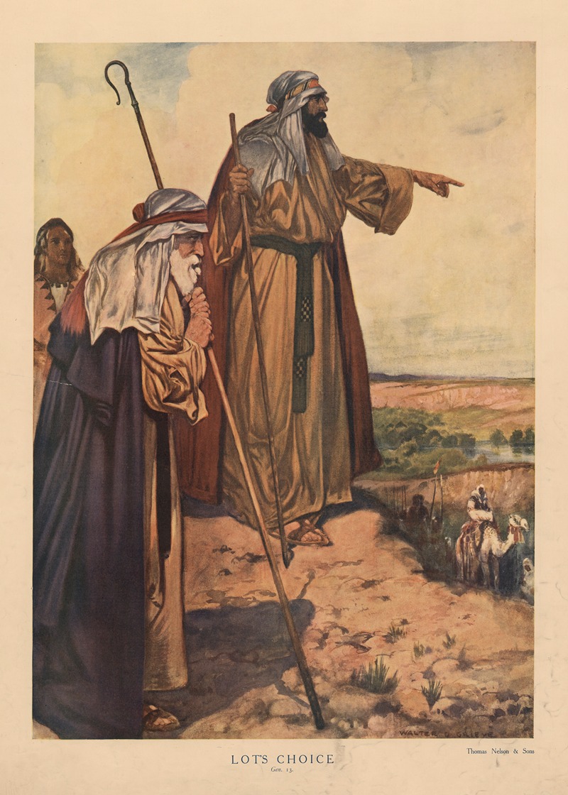 Lot's Chioce by Walter Graham Grieve, 1904 — digital art print download