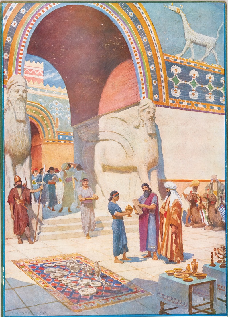 Jews Quit Babylon by Уильям Генри Маргетсон, 1904 — digital art print download