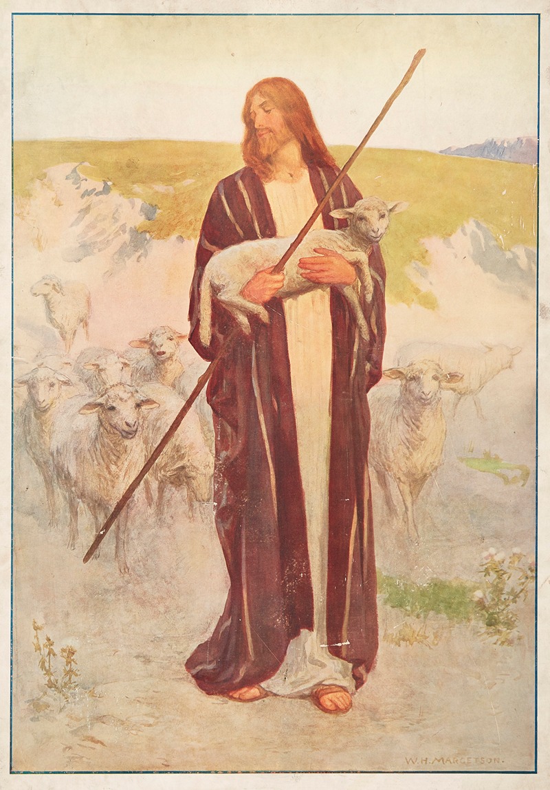 The Good Shepherd by William Henry Margetson, 1906 — digital art print download