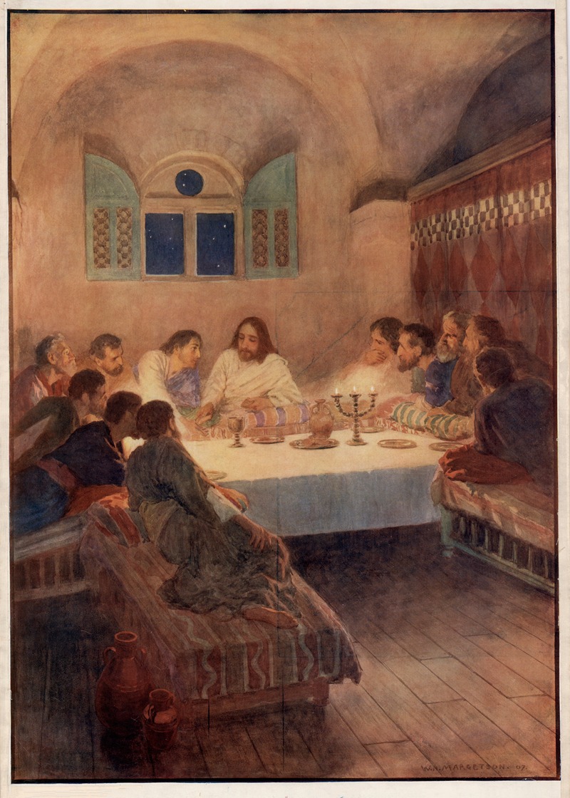 The last Supper by Уильям Генри Маргетсон, 1906 — digital art print download
