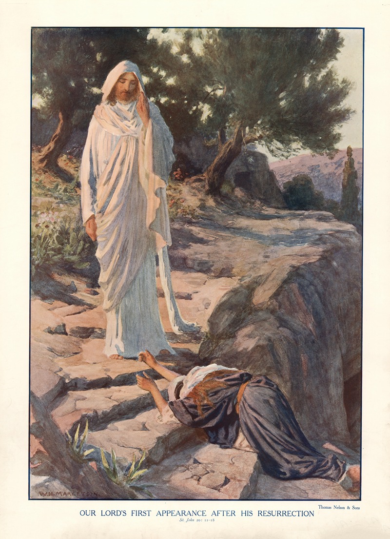 The Lord's first apperance after his Resurrection by Уильям Генри Маргетсон, 1904 — digital art print download