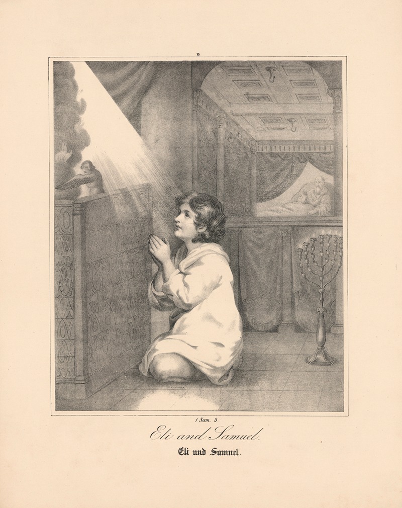 Eli and Samuel by Johann Baptist Sonderland, 1843 — digital art print download