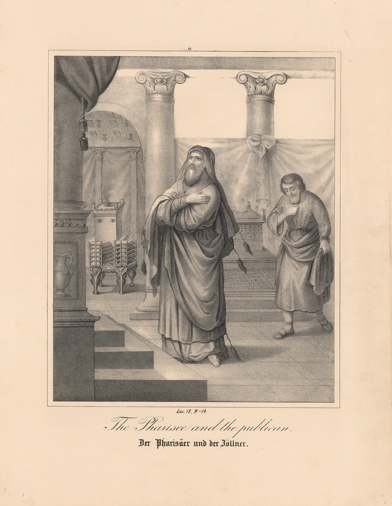 The Pharisee and the publican — Johann Baptist Sonderland