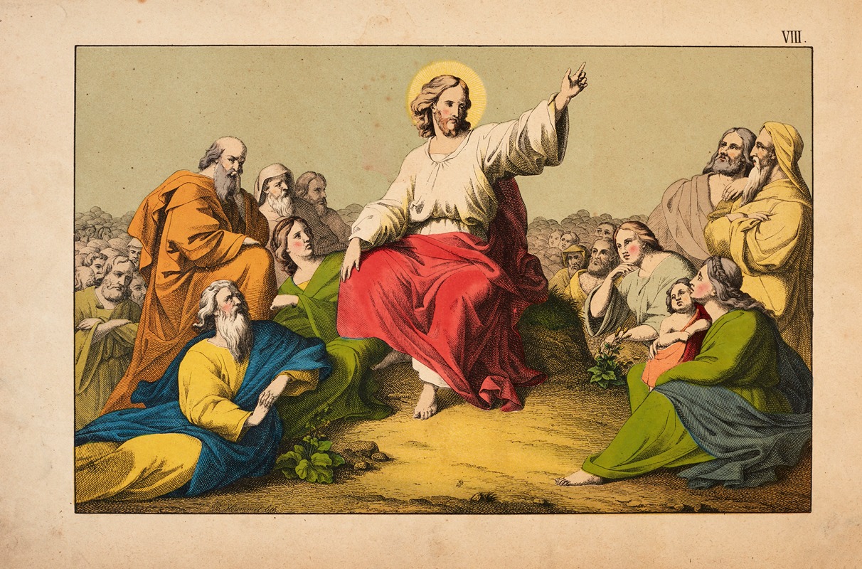 The Sermon on the Mount by Theodor Eckardt, 1879 — digital art print download