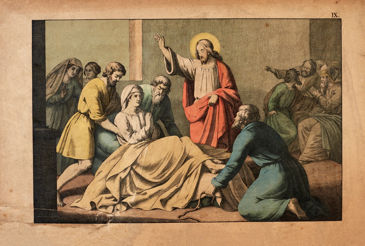 Jesus heals the crippled man by Theodor Eckardt, 1879 — digital art print download
