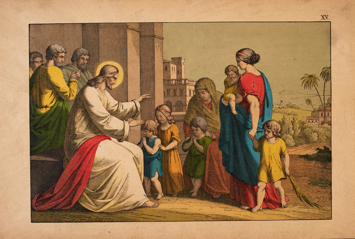 Jesus blesses the little children — Theodor Eckardt