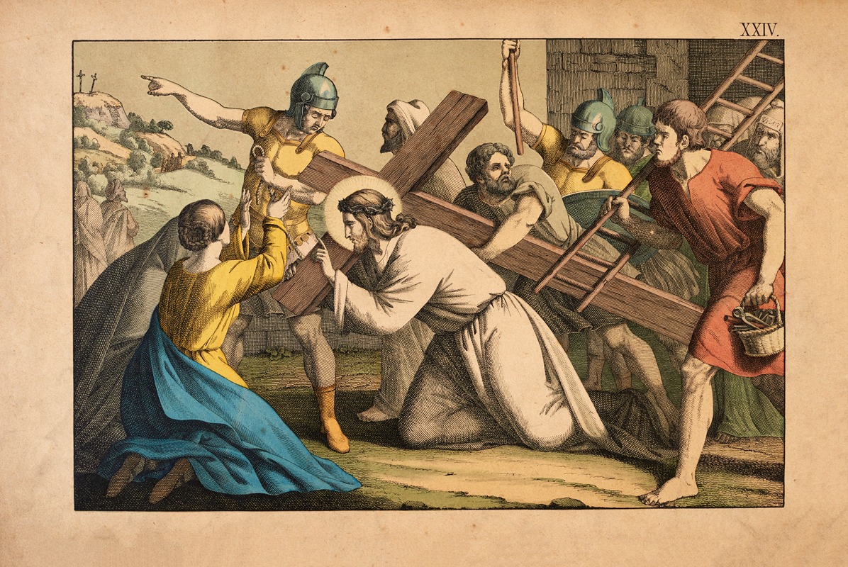 The Walk to Golgotha by Theodor Eckardt, 1879 — digital art print download