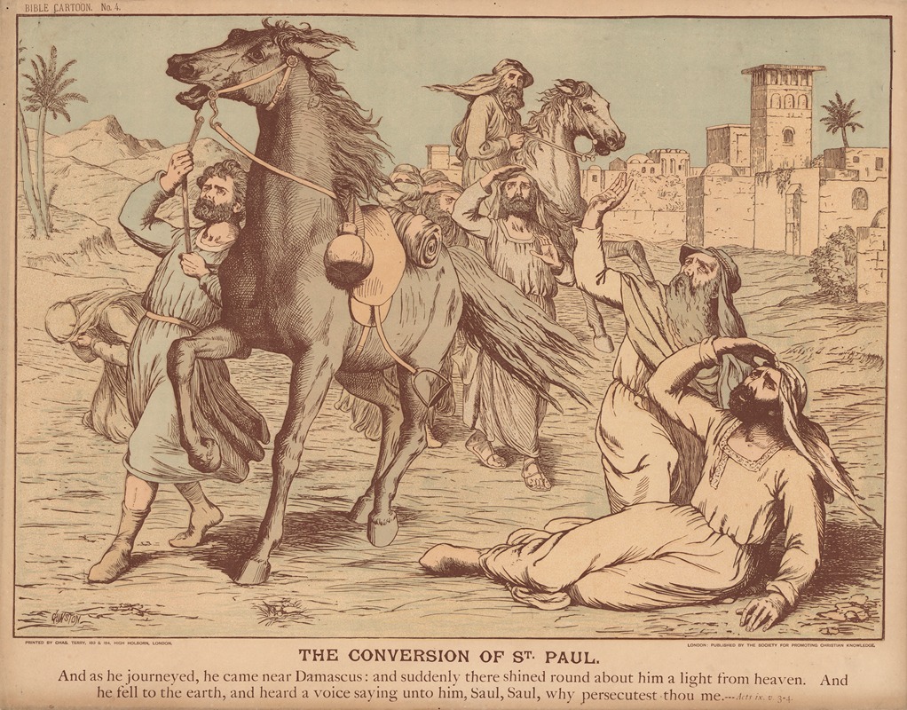 The Conversion of St. Paul by W. Gunston — digital art print download