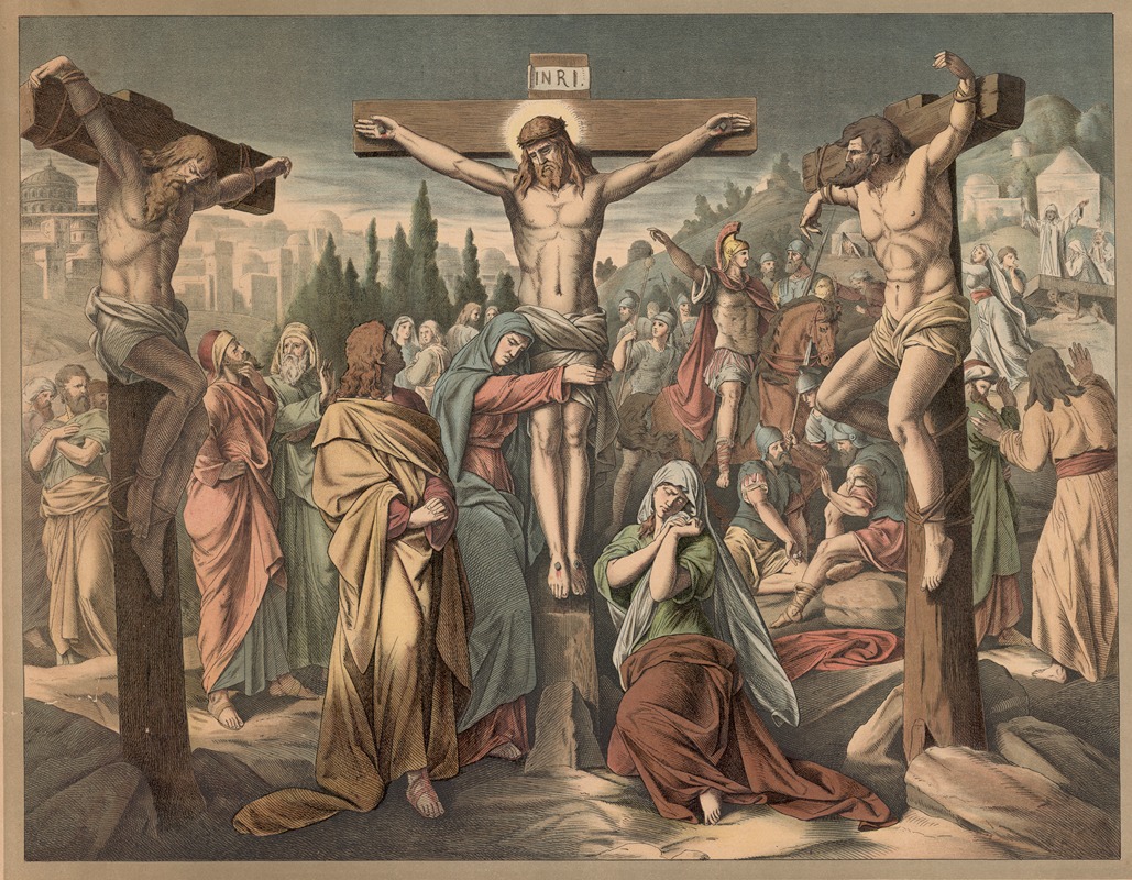 The Crucifixion by Wangemann, 1910 — digital art print download