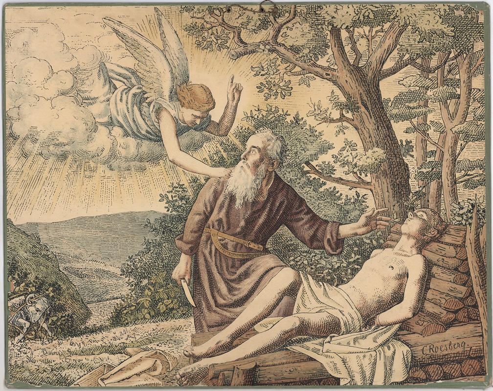 Isaac's sacrifice by C. Roesberg — digital art print download
