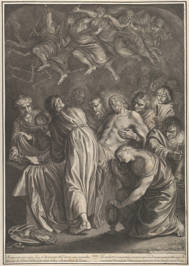 The Entombment by Grégoire Huret, 1664 — digital art print download