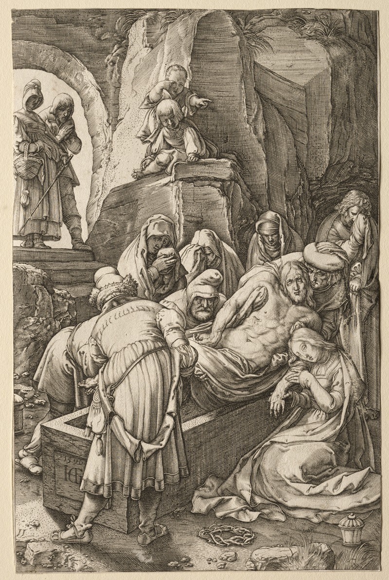 The Entombment by Генрик Гольциус, 1596 — digital art print download