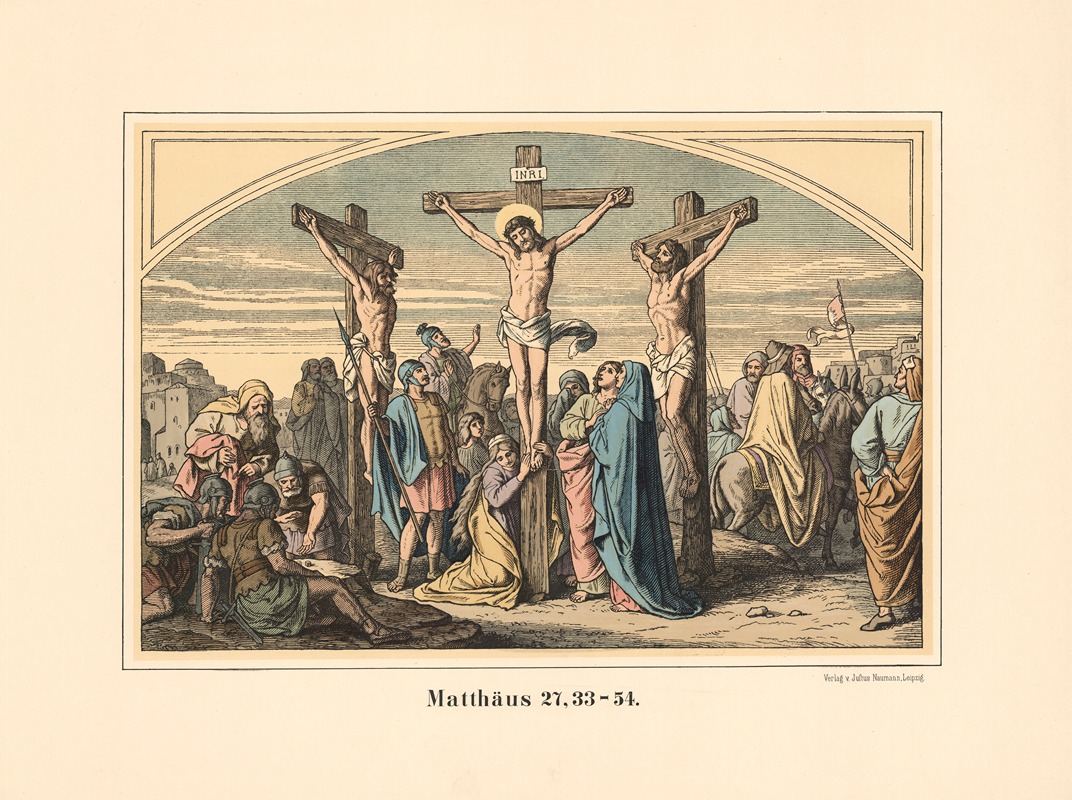 The Crucifixion by Karl Gottlob Schönherr, 1911 — digital art print download