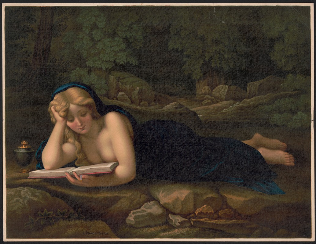 Correggio's Magdalena by Луи Пранг и Ко, 1867 — digital art print download