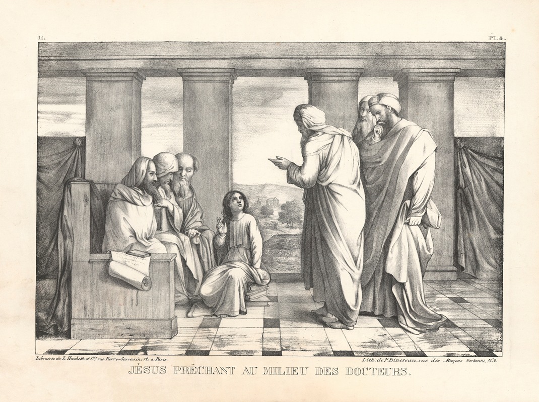 Jesus prechant au milieu des docteurs — P. Bineteau