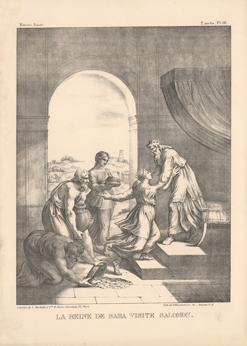La reine de Saba visite Salomon — P. Bineteau