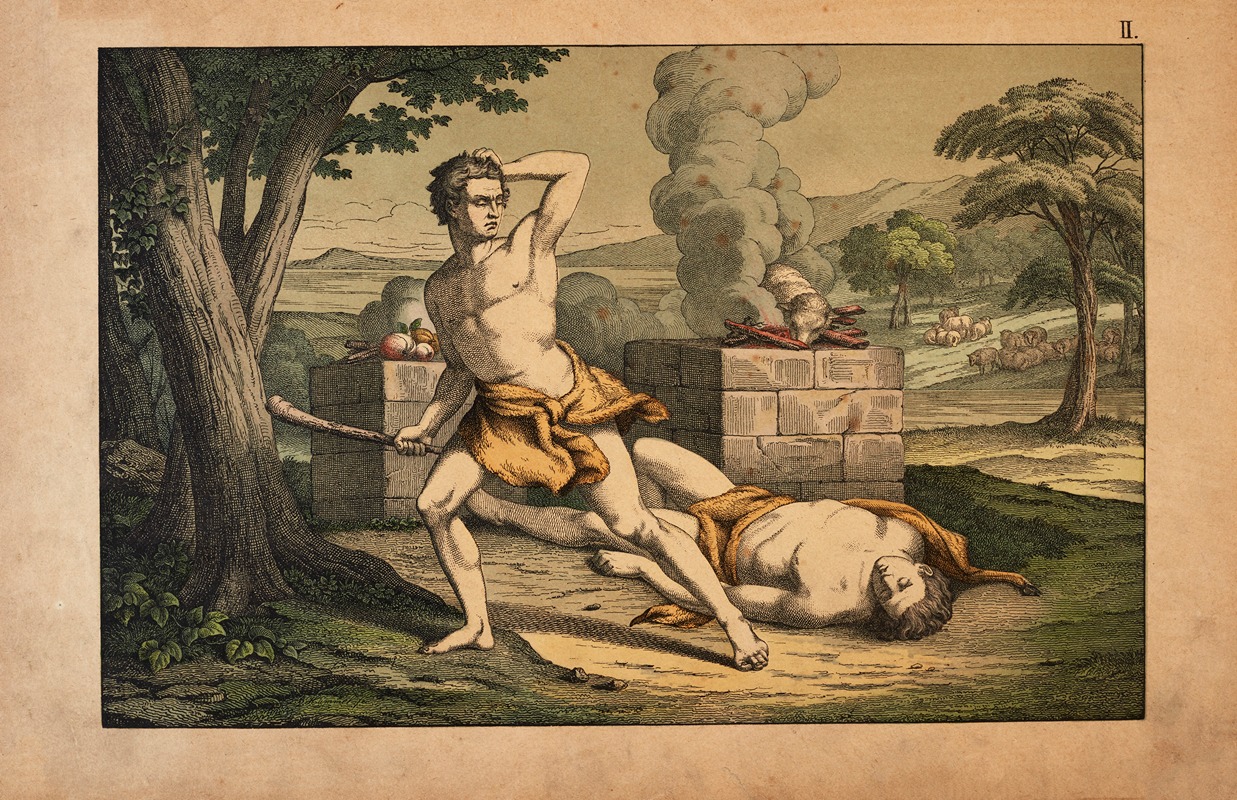 Cain and Abel by Theodor Eckardt, 1879 — digital art print download