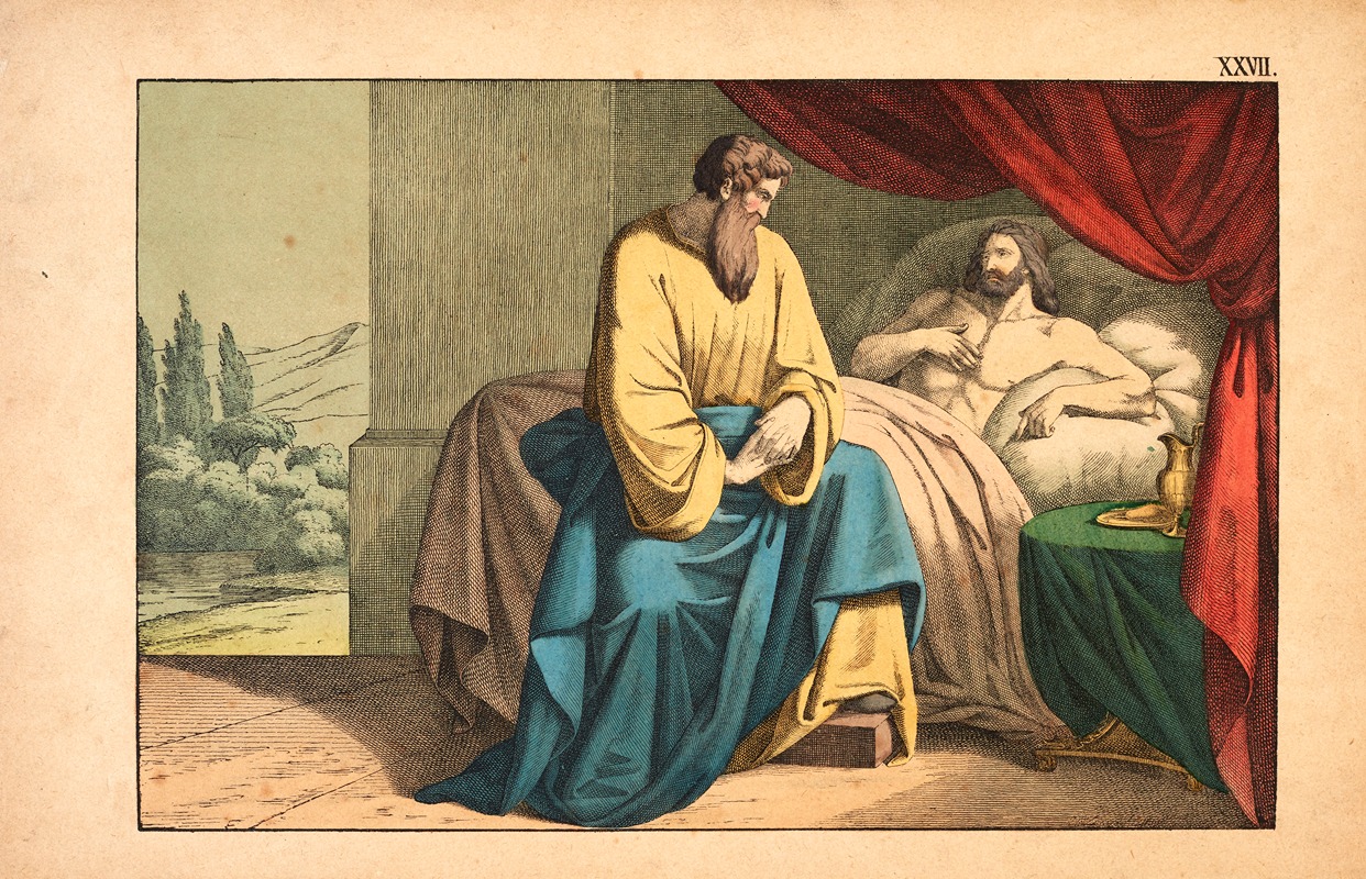 Isaiah and Hezekiah by Theodor Eckardt, 1879 — digital art print download