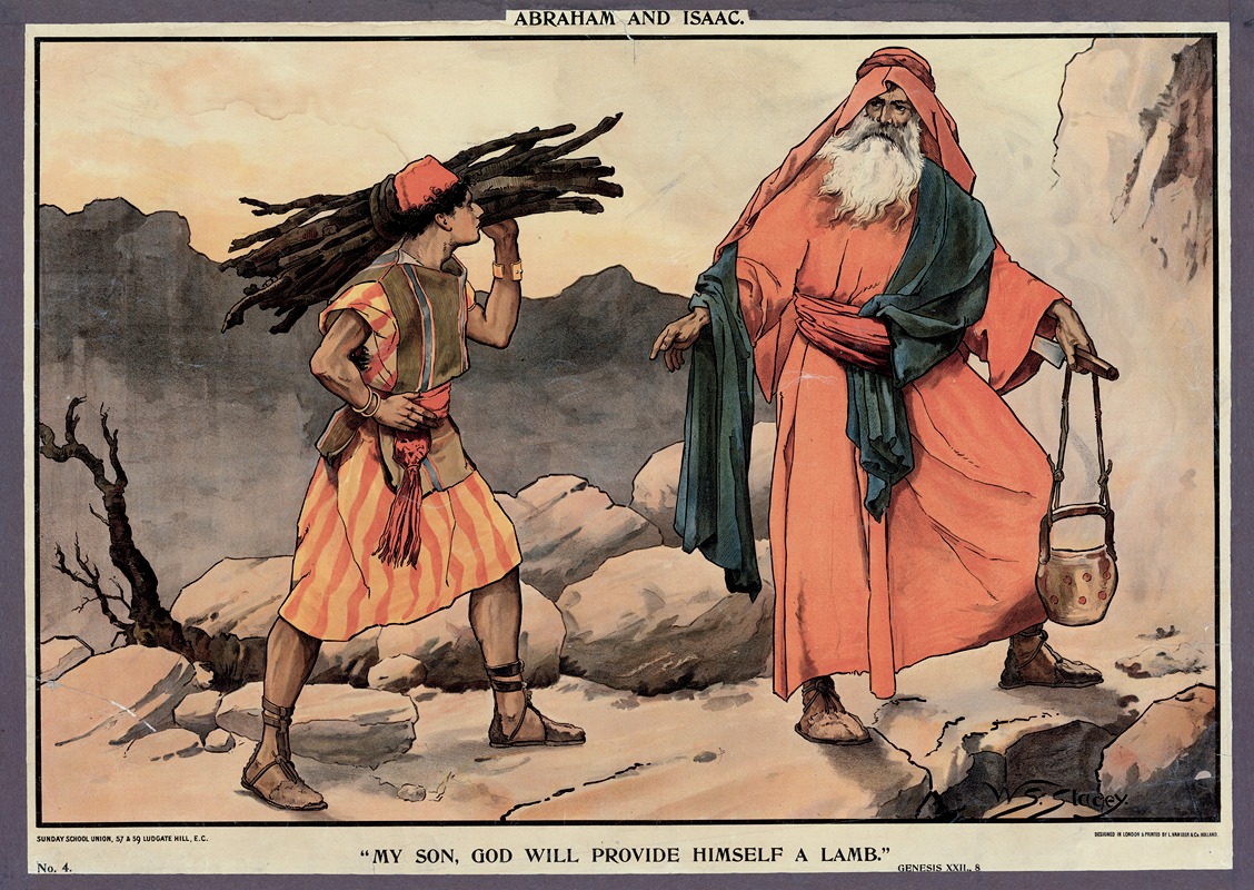 Abraham and Isaac by Walter Sidney Stacey, 1888 — digital art print download