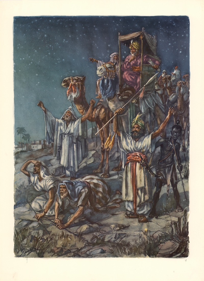 The Wise Men from the East by J. Pander, 1953 — digital art print download