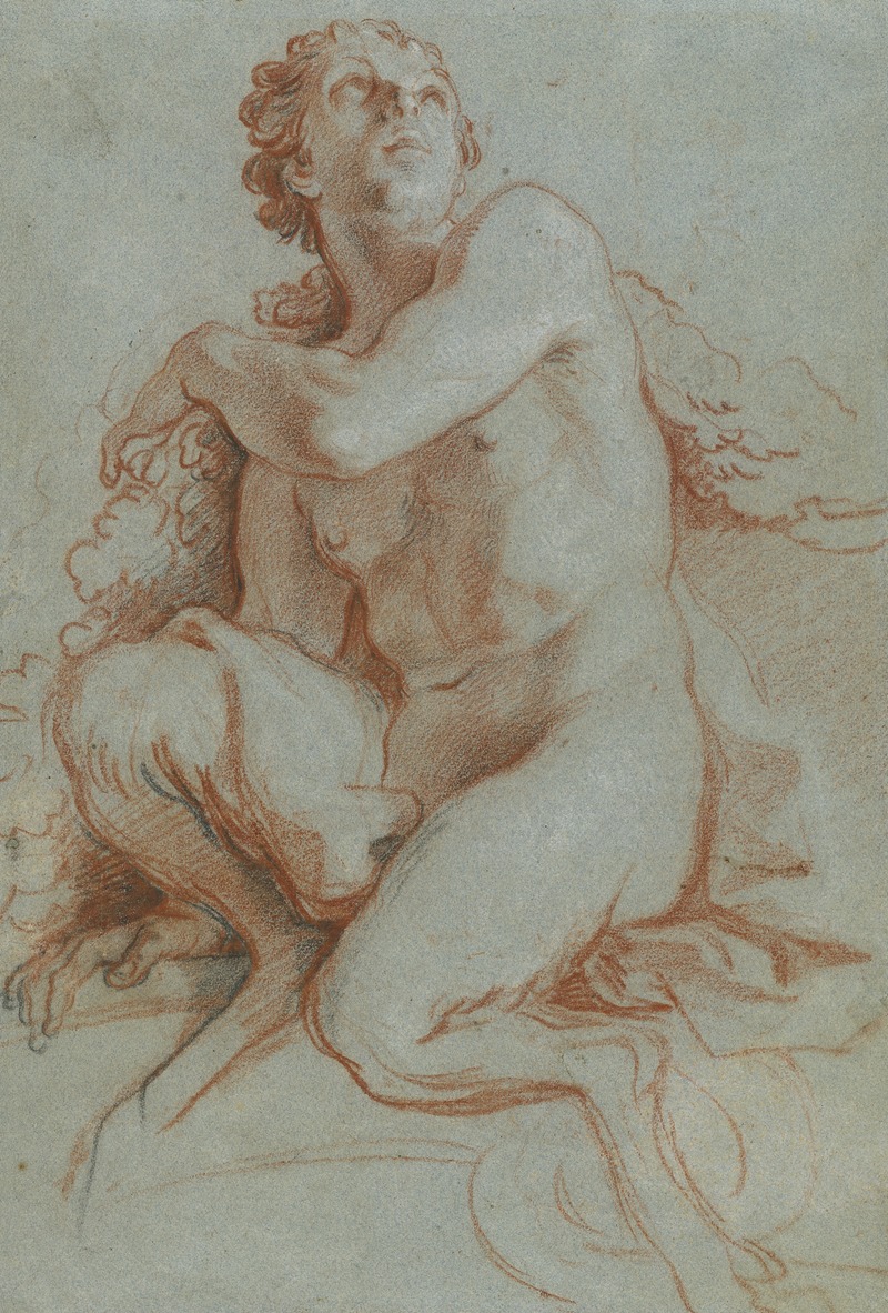 Seated Faun by Louis de Boullogne the Younger, 1700-1705 — digital art print download