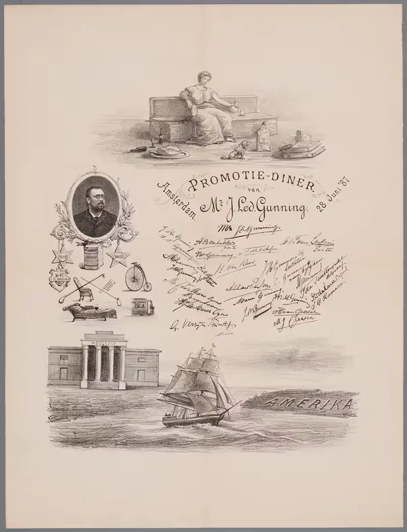 Jan Lodewijk Gunning by Аноним, 1887 — digital art print download