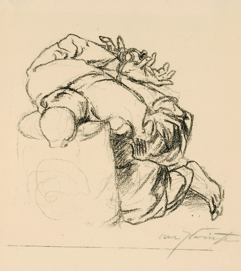 Gefesselte Figur (ev. Isaak) by Lovis Corinth, 1920 — digital art print download