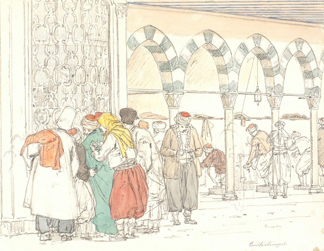 Ved Toppana Moskeen by Мартинус Рёрбю, 1835 - 1836 — digital art print download