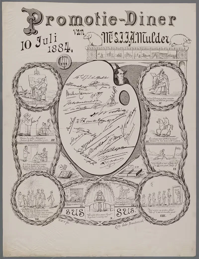 Siegfried Jacobus Isidore Alexander Mulder — Braakensiek lith.