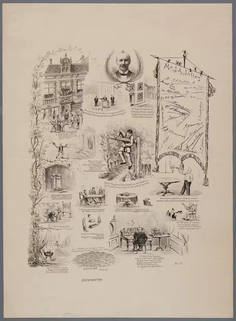 Jolle Albertus Jolles by Dieperink & Co, Lith., 1892 — digital art print download